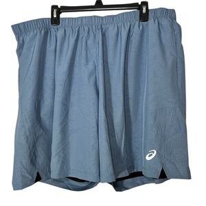 Asics men’s‎ 7IN 2 IN 1 SHORT workout shorts bottoms drawstring blue size 3XL